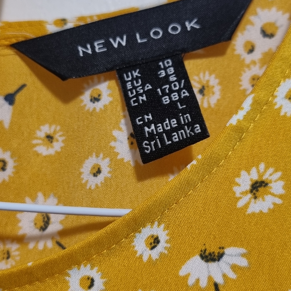 New Look Mustard Floral Dress